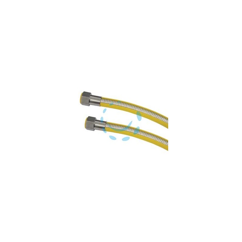 TUBO GAS FLESSIBILE IN ACCIAIO INOX CON GUAINA FF - cm.300