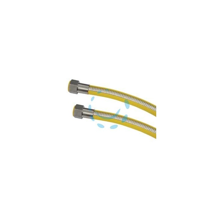 TUBO GAS FLESSIBILE IN ACCIAIO INOX CON GUAINA FF - cm.300