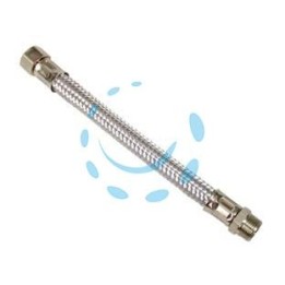 FLESSIBILE INOX M3/8 - F3/8 - M 3/8" F 3/8" cm.25