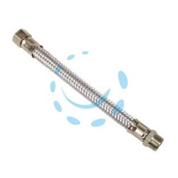 FLESSIBILE INOX M3/8 - F3/8 - M 3/8" F 3/8" cm.25