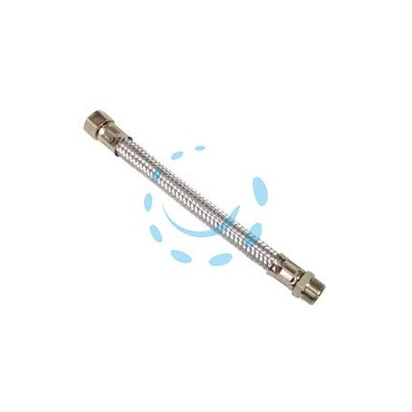 FLESSIBILE INOX M3/8 - F3/8 - M 3/8" F 3/8" cm.40