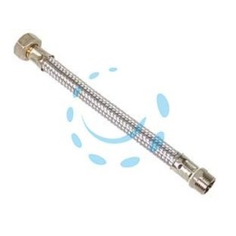 FLESSIBILE INOX DN8 M3/8 - F1/2 - M3/8 - F1/2 cm.30