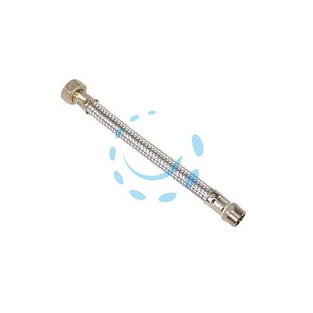 FLESSIBILE INOX DN8 M3/8 - F1/2 - M3/8 - F1/2 cm.35