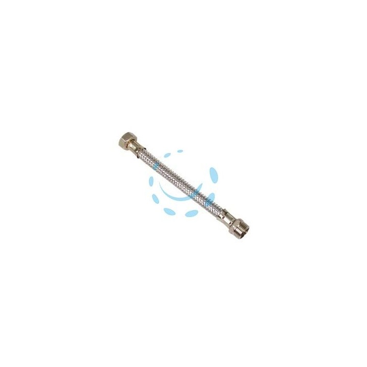 FLESSIBILE INOX M1/2 - F1/2 - M 1/2" F 1/2" cm.15