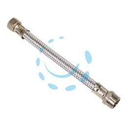 FLESSIBILE INOX M1/2 - F3/8 - M 1/2" F 3/8" cm.25