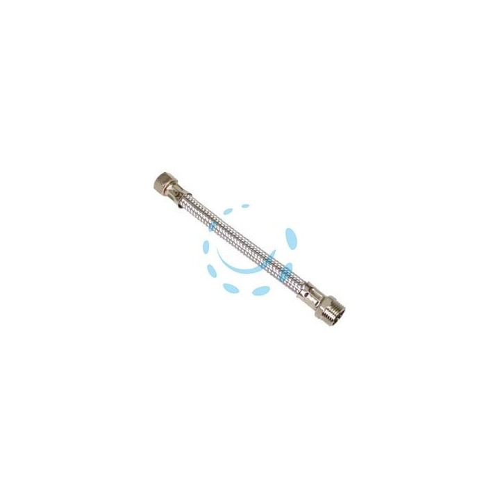 FLESSIBILE INOX M1/2 - F3/8 - M 1/2" F 3/8" cm.50