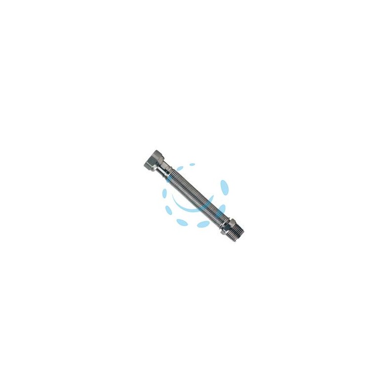 FLESSIBILE ESTENSIBILE PER ACQUA IN ACCIAIO INOX - MF 1/2" - ø DN 15 - mm.200/400