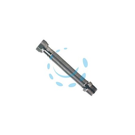 FLESSIBILE ESTENSIBILE PER ACQUA IN ACCIAIO INOX - MF 3/4" - ø DN 20 - mm.100/200