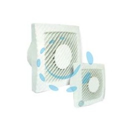 ASPIRATORE ELETTRICO DA PARETE ASSIALE 15W APERTURA FISSA - ø mm.120 di foro, portata aria 160mc/h, mod.L120