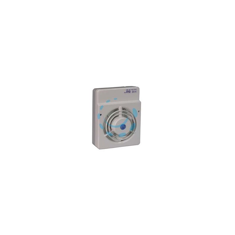 ASPIRATORE ELETTRICO DA PARETE CENTRIFUGO AUTOMATICO 20W - ø mm.100 di foro art.V10