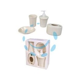SET BAGNO IN CERAMICA BIANCA 