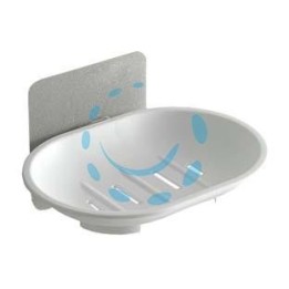 PORTASAPONE BAGNO IN ABS - mm.130x97x75 - colore bianco 