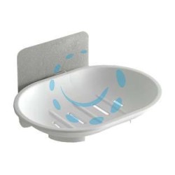 PORTASAPONE BAGNO IN ABS - mm.130x97x75 - colore bianco 