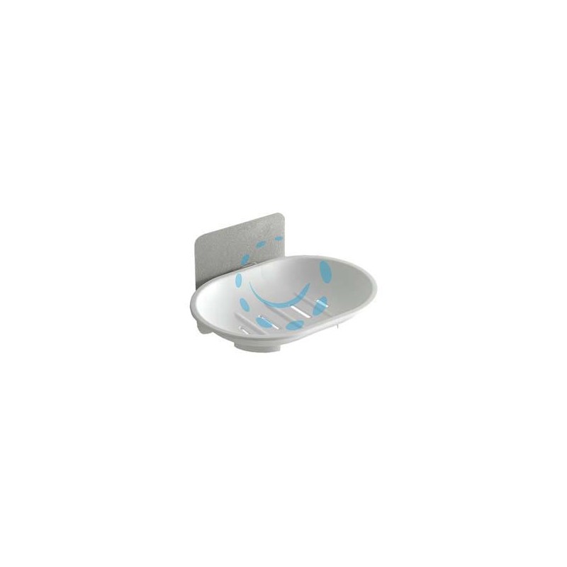 PORTASAPONE BAGNO IN ABS - mm.130x97x75 - colore bianco 