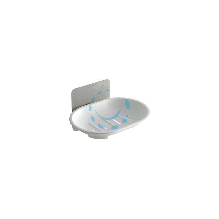 PORTASAPONE BAGNO IN ABS - mm.130x97x75 - colore bianco 