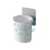 PORTASPAZZOLINO BAGNO IN ABS - mm.100x90x134 - colore bianco