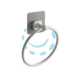 PORTA ASCIUGAMANO ANELLO IN ABS - mm.165x58x200 - colore bianco