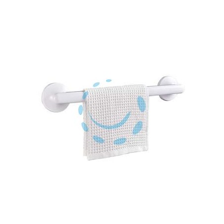 PORTA ASCIUGAMANO BAGNO IN ABS+TPR - mm.421x73x59 - colore bianco