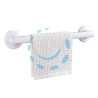 PORTA ASCIUGAMANO BAGNO IN ABS+TPR - mm.421x73x59 - colore bianco