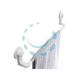 PORTA ASCIUGAMANO BAGNO IN ABS - mm.570x61x109 - colore bianco 
