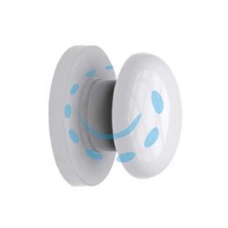 POMELLO PORTA BAGNO IN ABS - mm.47x65x65 - colore bianco