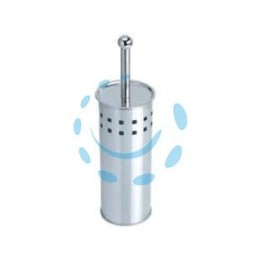 PORTASCOPINO WC VENTO IN ACCIAIO INOX - ø mm.102x375h.