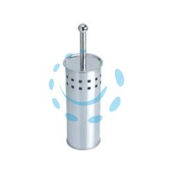 PORTASCOPINO WC VENTO IN ACCIAIO INOX - ø mm.102x375h.