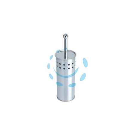 PORTASCOPINO WC VENTO IN ACCIAIO INOX - ø mm.102x375h.