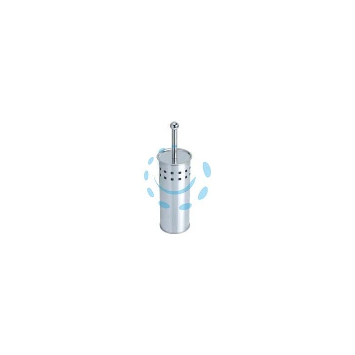 PORTASCOPINO WC VENTO IN ACCIAIO INOX - ø mm.102x375h.