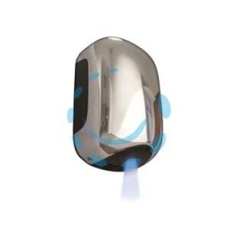 ASCIUGAMANI ELETTRICO MINI-JET IN ABS CROMATO 900W - cm.15,6x9,9x23,8h.
