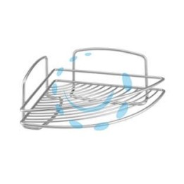 MENSOLA BAGNO CUCINA ANGOLARE 1 PIANO SERIE ONDA - cm.22x22x11