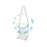 MENSOLA BAGNO CUCINA SUPPORTO A 2 PIANI PER DOCCIA ELLIPSE - cm.14x10x45