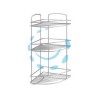 MENSOLA BAGNO CUCINA ANGOLARE A 3 PIANI SERIE ONDA - cm.22x22x53