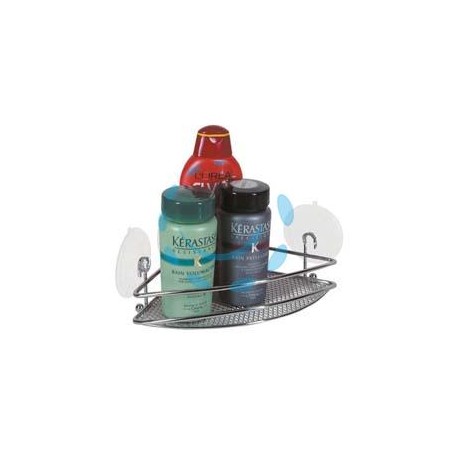 MENSOLA BAGNO CUCINA ANGOLO STAR SINGOLA CON VENTOSE - cm.18x18x7