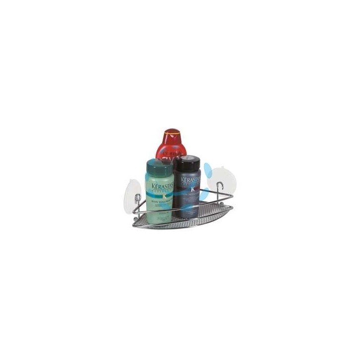 MENSOLA BAGNO CUCINA ANGOLO STAR SINGOLA CON VENTOSE - cm.18x18x7