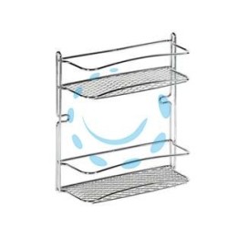 MENSOLA BAGNO CUCINA STAR DOPPIA - cm.25x10x27h.