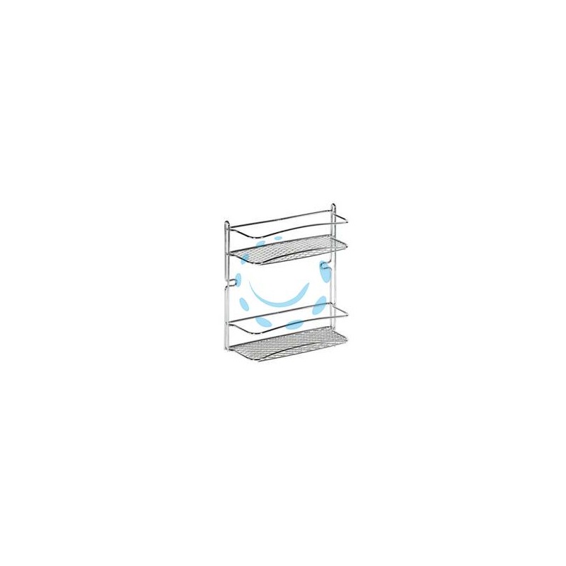 MENSOLA BAGNO CUCINA STAR DOPPIA - cm.25x10x27h.