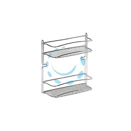 MENSOLA BAGNO CUCINA STAR DOPPIA - cm.25x10x27h.