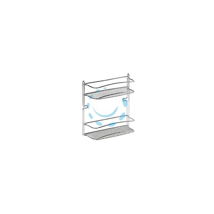 MENSOLA BAGNO CUCINA STAR DOPPIA - cm.25x10x27h.