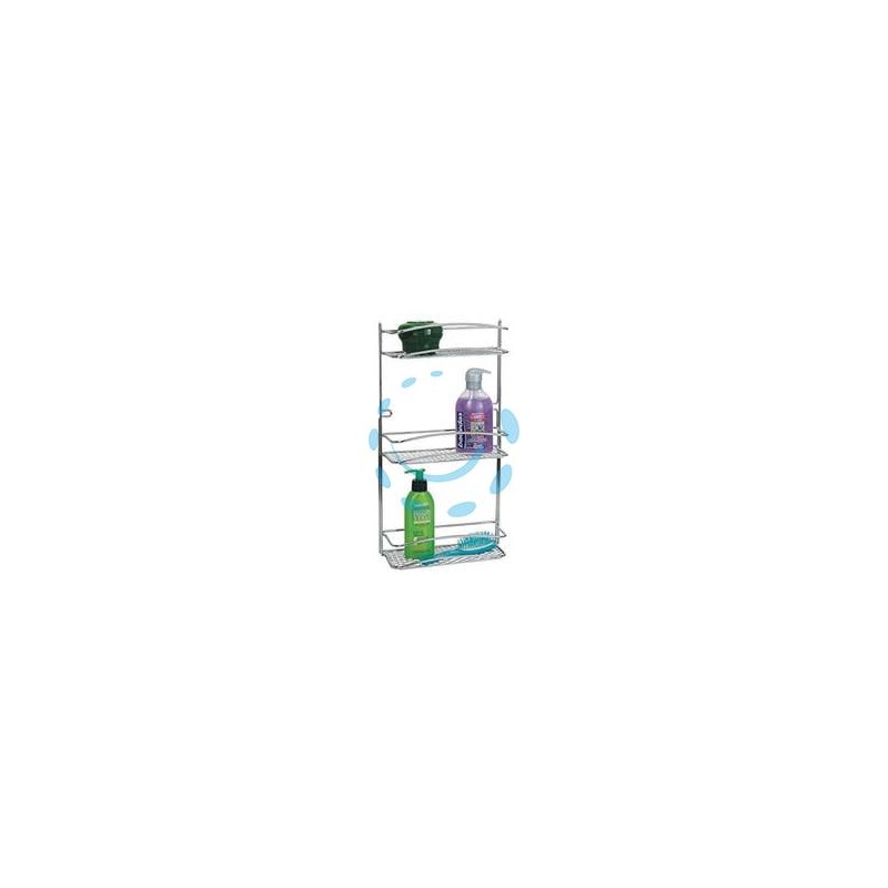 MENSOLA BAGNO CUCINA STAR TRIPLA - cm.25x10x47h.