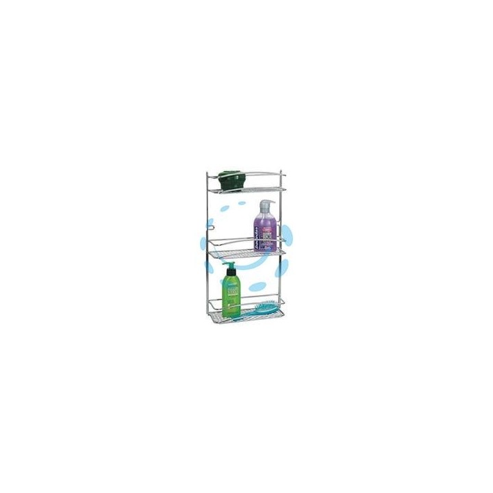 MENSOLA BAGNO CUCINA STAR TRIPLA - cm.25x10x47h.