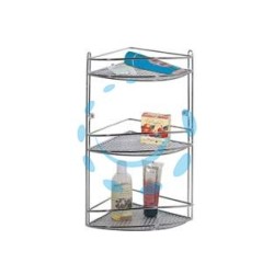MENSOLA BAGNO CUCINA ANGOLO STAR TRIPLA - cm.21x21x46h.