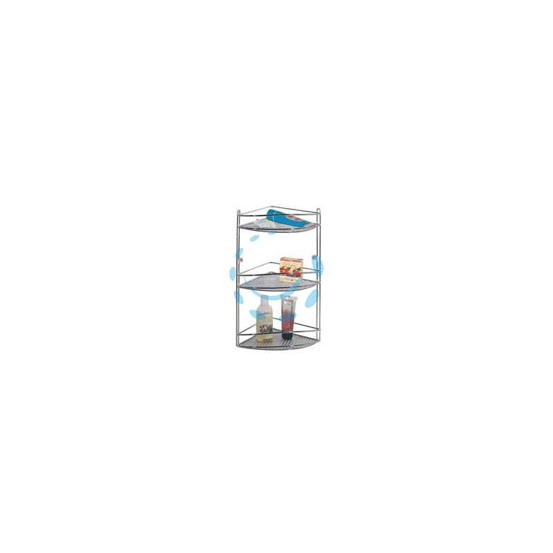 MENSOLA BAGNO CUCINA ANGOLO STAR TRIPLA - cm.21x21x46h.