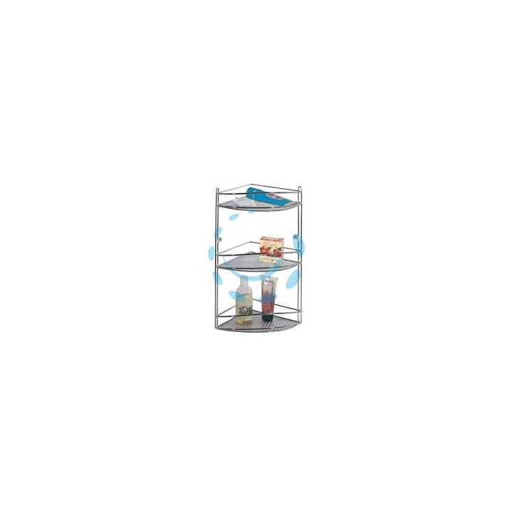 MENSOLA BAGNO CUCINA ANGOLO STAR TRIPLA - cm.21x21x46h.