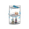 MENSOLA BAGNO CUCINA ANGOLO STAR TRIPLA - cm.21x21x46h.