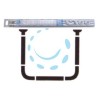 TELAIO REGGITENDA AD U PER DOCCIA - cm.90x90x90