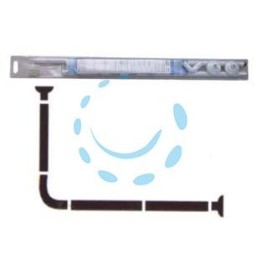 TELAIO REGGITENDA AD ANGOLO PER VASCA - cm.80x94/180 estensibile