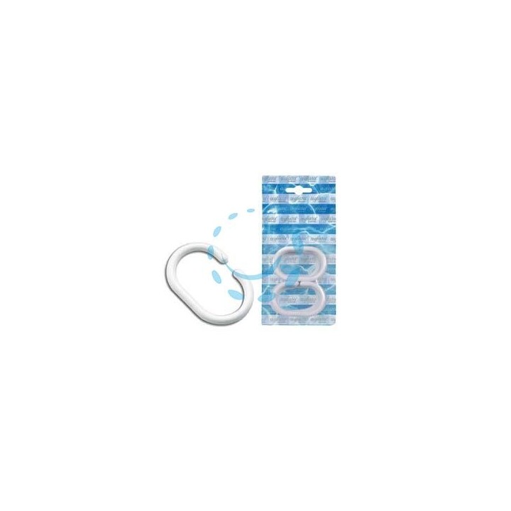 ANELLI PER DOCCIA IN PLASTICA interno mm.29x47 - esterno mm.40x60