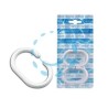 ANELLI PER DOCCIA IN PLASTICA interno mm.29x47 - esterno mm.40x60