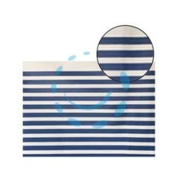 TENDA DOCCIA PEVA BIANCA/BLU "STRISCIA" - cm 120x200